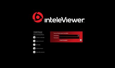 InteleViewer Login Screen